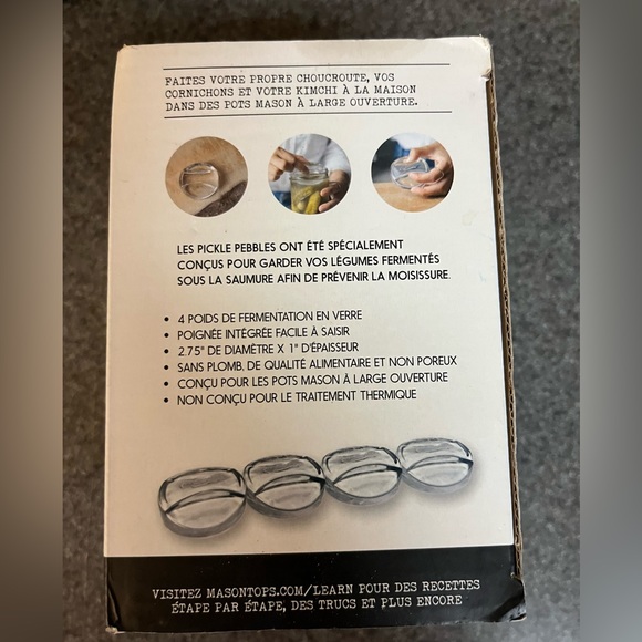 Masontops Pickel Pebbles Fermentation weights for canning Jars - Picture 2 of 4